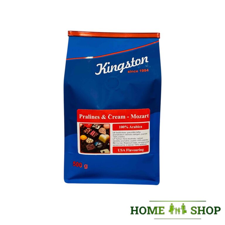 Kingston Кофе в зернах ароматизированный Pralines & Cream — Mozart 100% arabica 0.5 kg