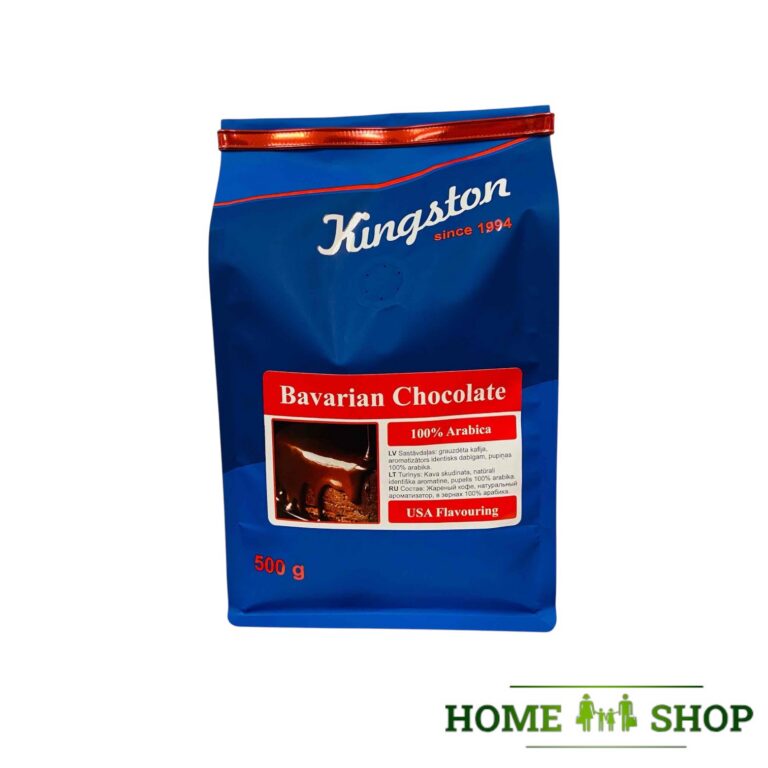 Kingston Coffee Bavarian Chocolate 100% arabica Кофе в зернах ароматизированный «Баварский шоколад»0.5 kg
